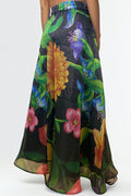 T2573 FLARE FLORAL SKIRT