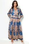 GF1174 BELTED BUTTON-DOWN DRESS
