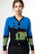 SK015 ABSTRACT CARDIGAN SWEATER