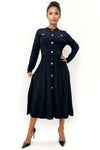 JS0016 ROUND NECK SWEATER DRESS