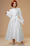 T2568 RHINESTONE NECKLINE DRESS (PINK, WHT, BLK, NAVY)