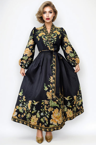 VX2025 FLORAL WRAP DRESS