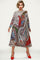 N2502 PAISLEY PRINT CRINKLED DRESS