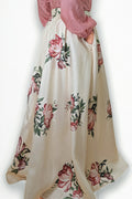 X8001 SUPER LONG PRINT SKIRT (BLK, BEIGE)