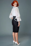 BL001 BANDAGE SKIRT (BLK, WHT)