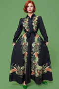 GF1236 FOLIAGE BUTTON DOWN DRESS