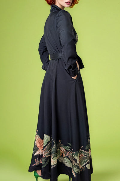 GF1236 FOLIAGE BUTTON DOWN DRESS