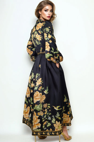VX2025 FLORAL WRAP DRESS