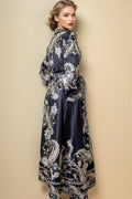 E8021 PAISLEY PRINT MAXI DRESS