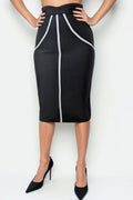 BL001 BANDAGE SKIRT (BLK, WHT)