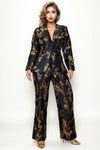 T2582C BROCADE BEAUTY PANTS