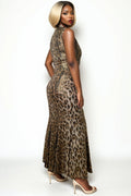 C3511D GOLDEN SAFARI MAXI DRESS