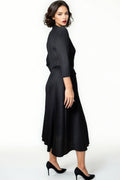 N24144 ROSE BUTTON DOWN CRINKLE DRESS