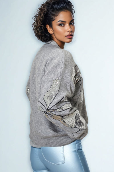 GG0005 SEQUIN FRACTAL SWEATER