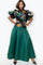 CH0049A  A-LINE MAXI SKIRT (GRN, PINK WHT)