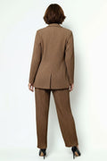 N2542 CRINKLED JACKET / PANT SET (BLK, BEI)