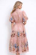 S3121 FLARE FLORAL MAXI DRESS