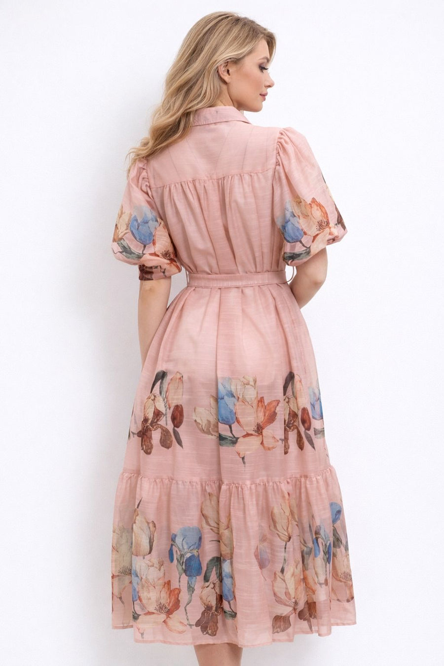 S3121 FLARE FLORAL MAXI DRESS