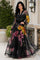 P0258 FLORAL PRINT ORGANZA MAXI DRESS