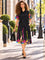 S3003 PAINT SPLASH MIDI DRESS