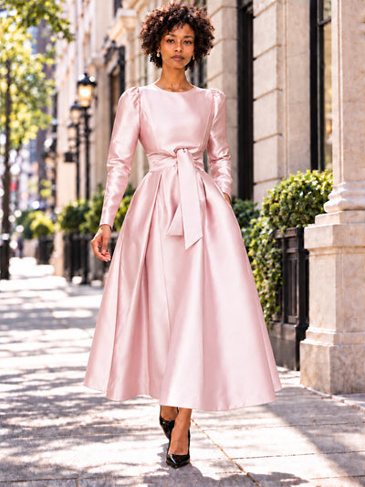 T188A TIE MAXI DRESS (WHT, BLK, PINK)
