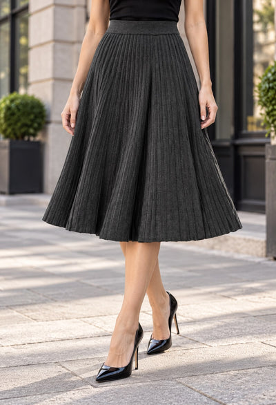 F1015 SKIRT (BLU, GRY, KHK, COF, NAVY, PNK, OLV, BLK, CHRCL)