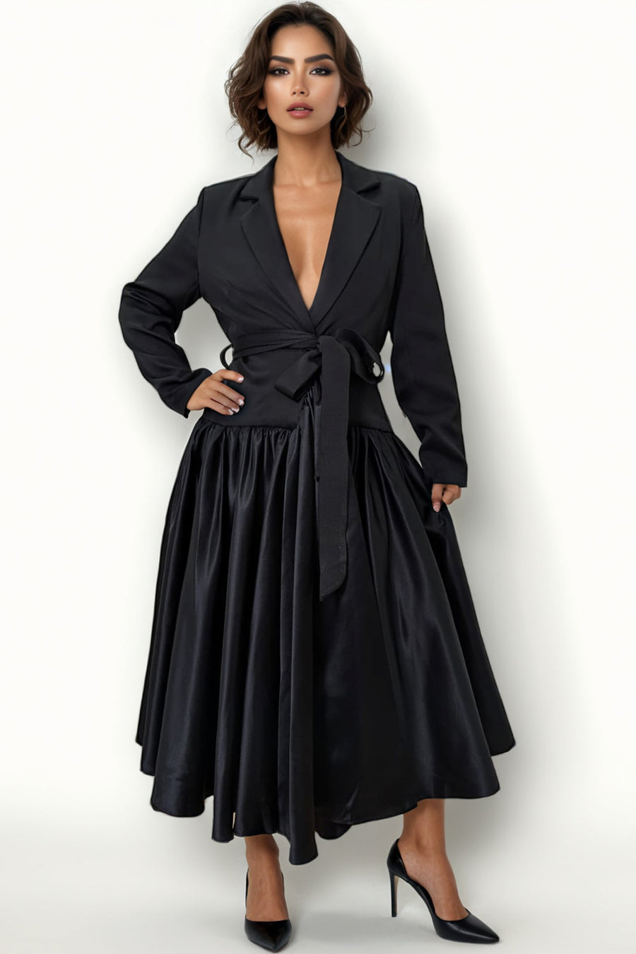 GF1226 SOPHISTICATED CHIC JACKET DRESS