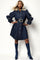 W5952 GEMSTONE ICON DENIM DRESS