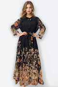 X7816 FLORAL PRINT DRESS