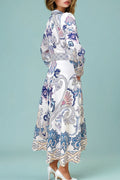 A94068 FLORAL PRINT MAXI DRESS