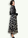 B1043 EMBROIDERED BOW TIE DRESS (S, M)