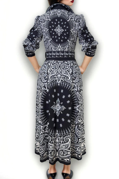 A94068A BELTED MAXI DRESS