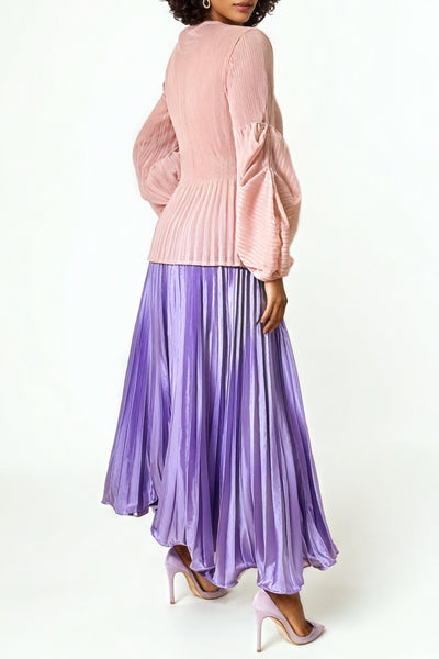 X7867 PLEATED SKIRT