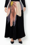N24105 FLORAL PLEATED SKIRT