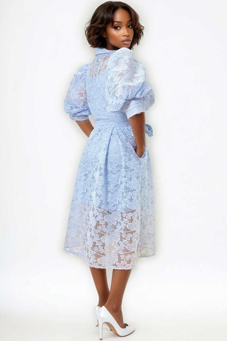 W515215 LACE DRESS N by Nancy W515215 LACE DRESS N by Nancy