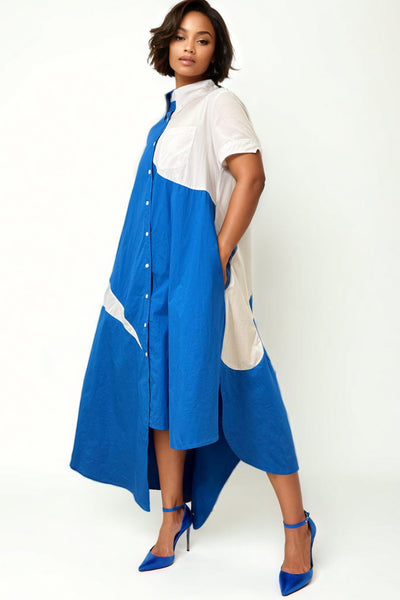 A94118 ASYMMETRICAL HEM DRESS (AKA, ZETA)