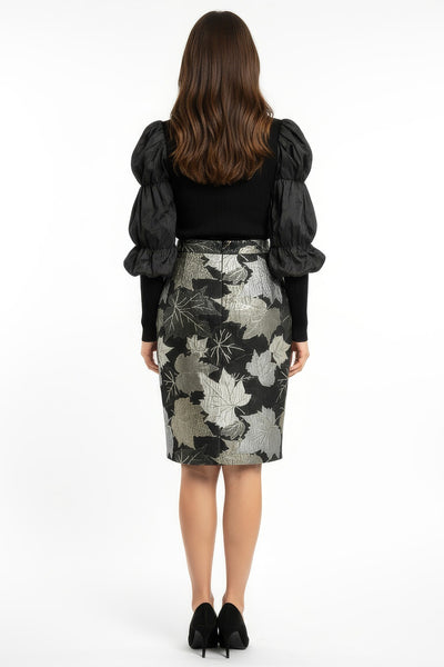 T2099 BROCADE FOLIAGE SKIRT