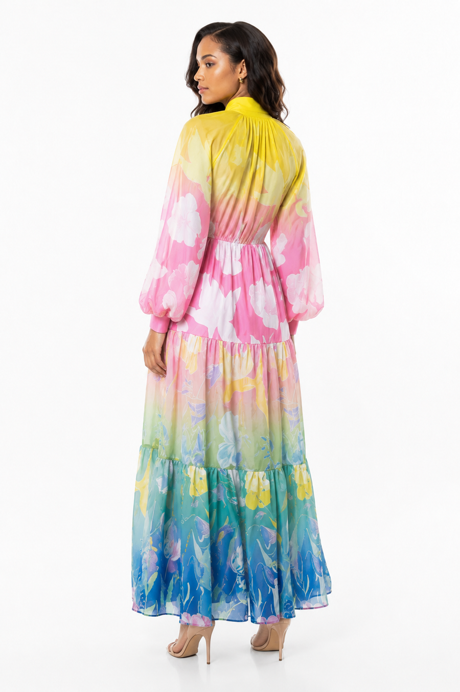 X7749 TIERED MAXI DRESS