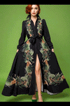 GF1236 FOLIAGE BUTTON DOWN DRESS