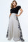 B1084 FLORAL SIDE PANEL PALAZZO PANTS