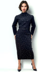 SY005 RHINESTONE KNIT SKIRT