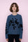 JS0021 FLORAL SLEEVE KNIT SWEATER