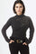 LS65051 FLOWER APPLIQUE SWEATER