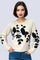 JS0021 EMBROIDERY FLORAL SWEATER (BLK, BEIGE)