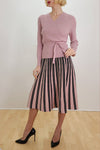 F1017 SKIRT (BLK, PINK)