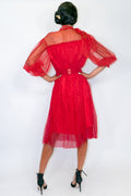W760 DRESS (RED, BLK) - N by Nancy