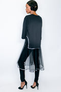 W1653 DRESS (BLACK) - N by Nancy