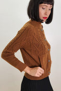 LS61093 SWEATER (KHAKI, BLK)