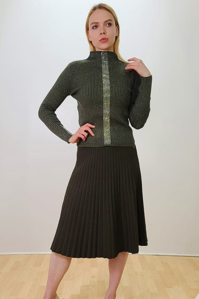 SA5002 SWEATER (BLK, OLIVE)