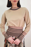 H2201A SWEATER TOP (BEIGE)